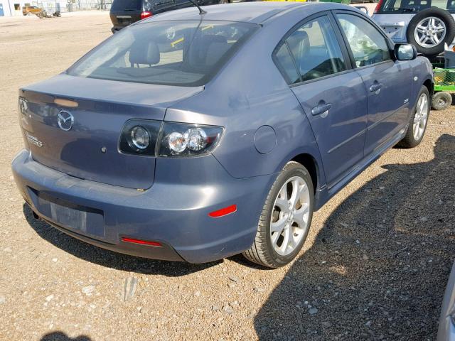 JM1BK323481871842 - 2008 MAZDA 3 S GRAY photo 4