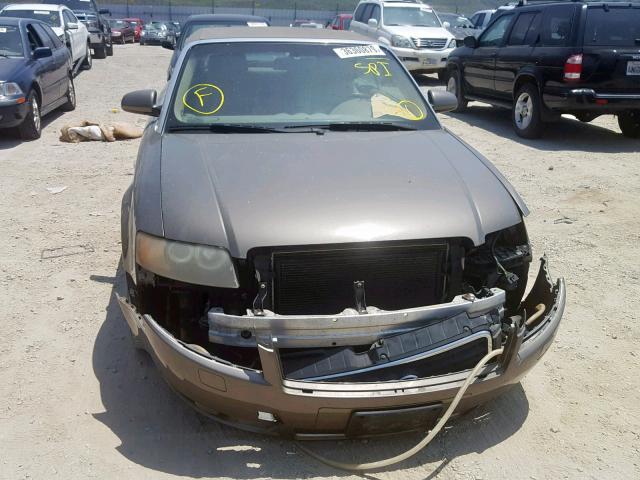 WAUAT48H03K009803 - 2003 AUDI A4 3.0 CAB BROWN photo 9