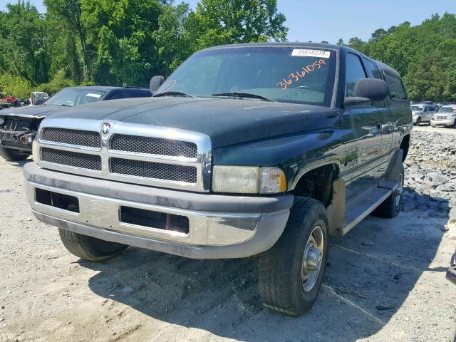 1B7KF23Z7YJ177177 - 2000 DODGE RAM 2500 BLACK photo 2