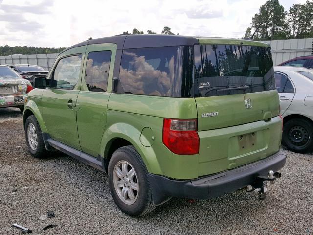 5J6YH18757L016703 - 2007 HONDA ELEMENT EX GREEN photo 3