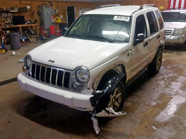 1J4GL58K16W220174 - 2006 JEEP LIBERTY LI WHITE photo 2