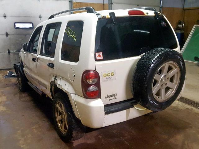 1J4GL58K16W220174 - 2006 JEEP LIBERTY LI WHITE photo 3