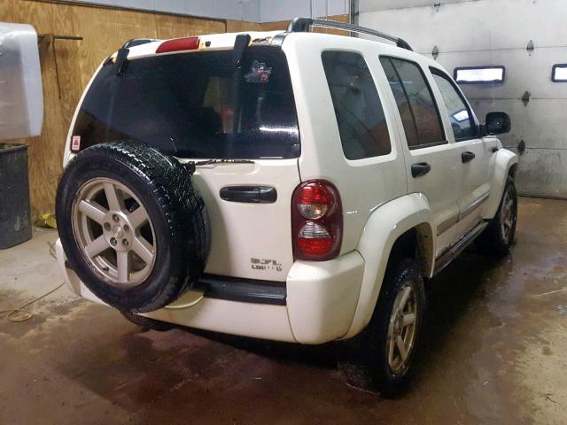 1J4GL58K16W220174 - 2006 JEEP LIBERTY LI WHITE photo 4