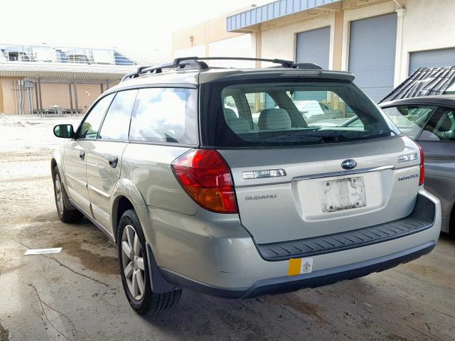 4S4BP61C667341527 - 2006 SUBARU LEGACY OUT TAN photo 3