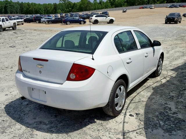 1G1AK55F777120767 - 2007 CHEVROLET COBALT LS WHITE photo 4