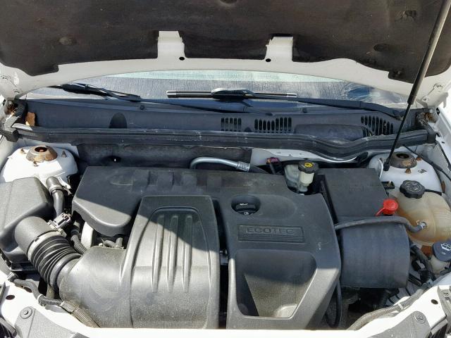 1G1AK55F777120767 - 2007 CHEVROLET COBALT LS WHITE photo 7