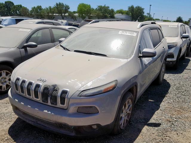 1C4PJLCS3EW105999 - 2014 JEEP CHEROKEE L GRAY photo 2