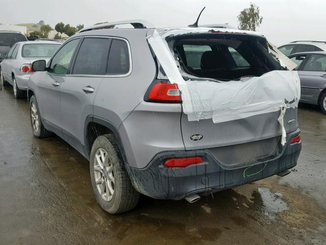 1C4PJLCS3EW105999 - 2014 JEEP CHEROKEE L GRAY photo 3