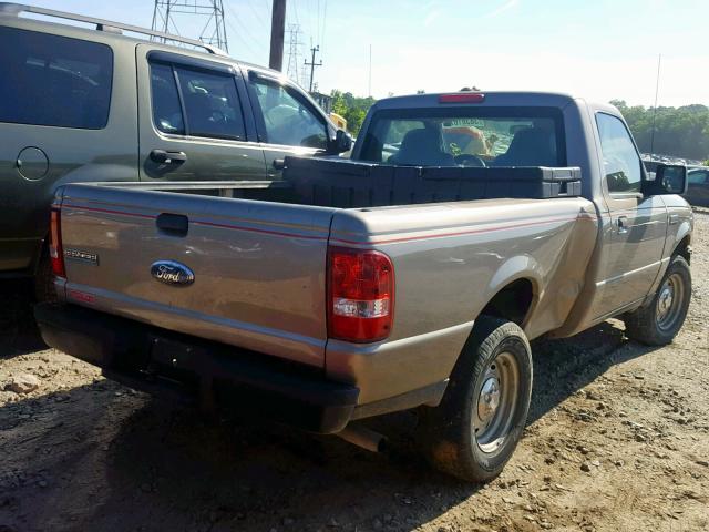 1FTYR10DX6PA09211 - 2006 FORD RANGER BEIGE photo 4