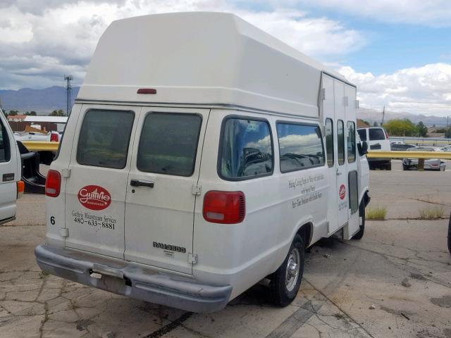 2B7LB31Z1WK116031 - 1998 DODGE RAM VAN B3 WHITE photo 4