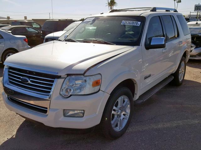 1FMEU65E07UA54706 - 2007 FORD EXPLORER L WHITE photo 2