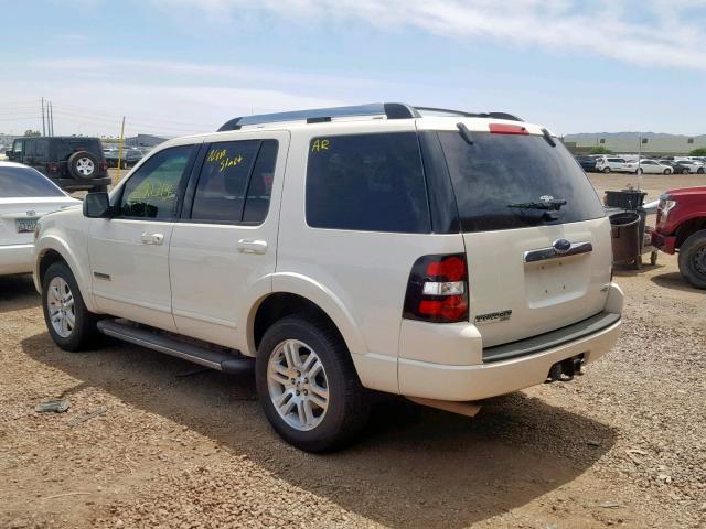 1FMEU65E07UA54706 - 2007 FORD EXPLORER L WHITE photo 3