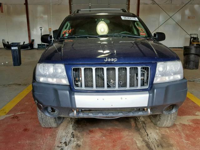 1J4GW48S44C158639 - 2004 JEEP GRAND CHER BLUE photo 9