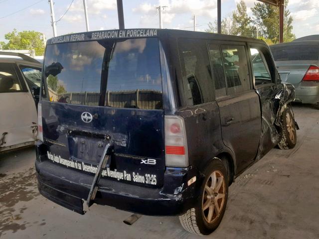 JTLKT324X64117639 - 2006 TOYOTA SCION XB 蓝色 照片 4