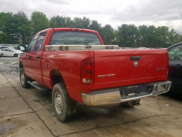 1D7KS28D76J219388 - 2006 DODGE RAM 2500 S Կարմիր լուսանկար 3