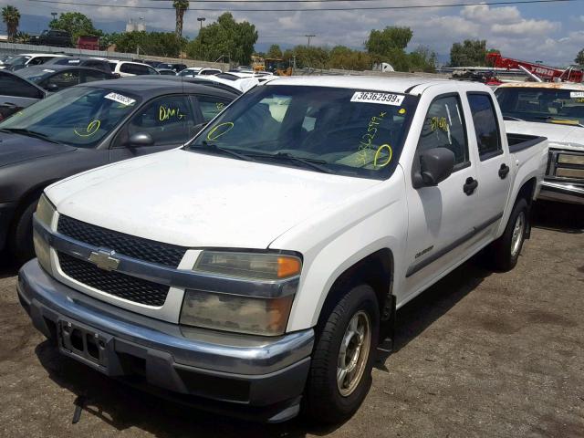 1GCCS136548154739 - 2004 CHEVROLET COLORADO WHITE photo 2