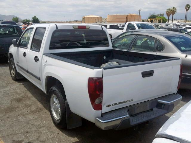 1GCCS136548154739 - 2004 CHEVROLET COLORADO WHITE photo 3