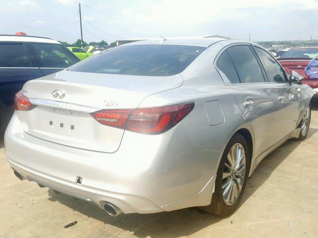 JN1EV7AP4JM365693 - 2018 INFINITI Q50 LUXE GRAY photo 4