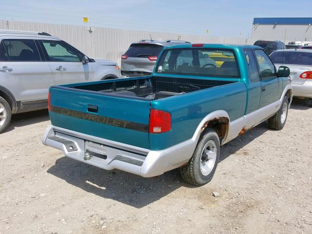 1GCCS194R8190689 - 1994 CHEVROLET S10 GREEN photo 4