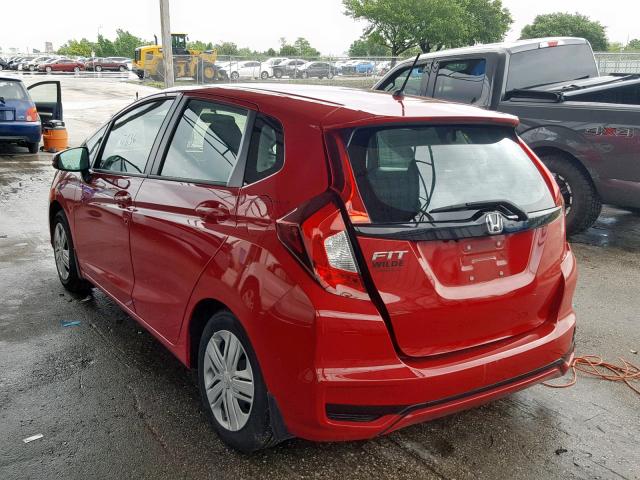 3HGGK5H4XJM728146 - 2018 HONDA FIT LX RED photo 3