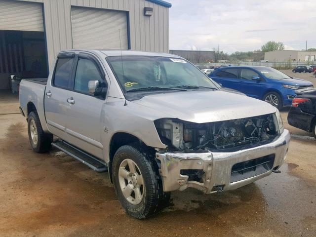 1N6AA07B64N566839 - 2004 NISSAN TITAN XE GRAY photo 1