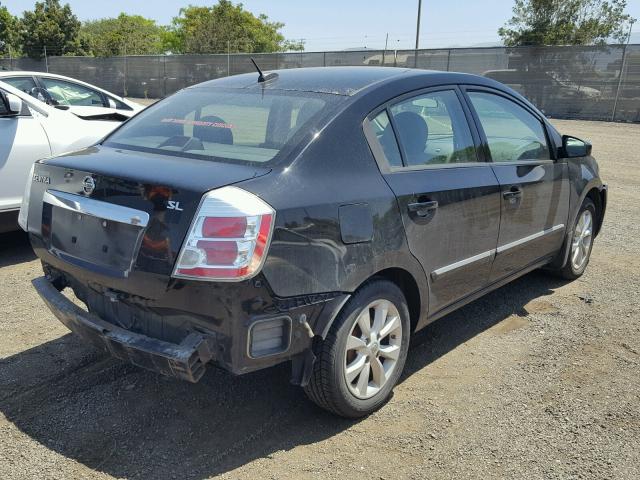 3N1AB6AP4AL629054 - 2010 NISSAN SENTRA 2.0 BLACK photo 4