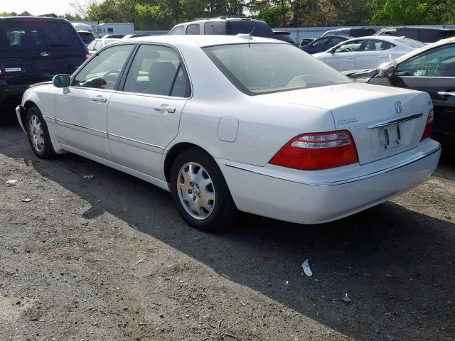 JH4KA96684C004709 - 2004 ACURA 3.5RL WHITE photo 3