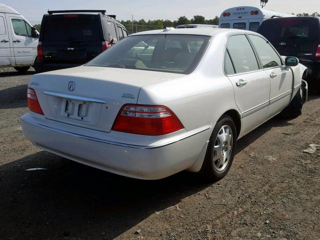 JH4KA96684C004709 - 2004 ACURA 3.5RL WHITE photo 4