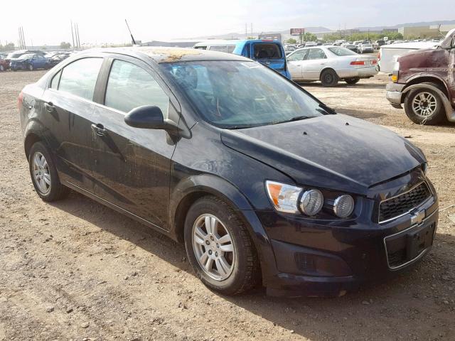 1G1JC5SH4C4166796 - 2012 CHEVROLET SONIC LT BLACK photo 1