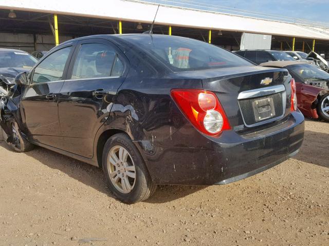 1G1JC5SH4C4166796 - 2012 CHEVROLET SONIC LT BLACK photo 3