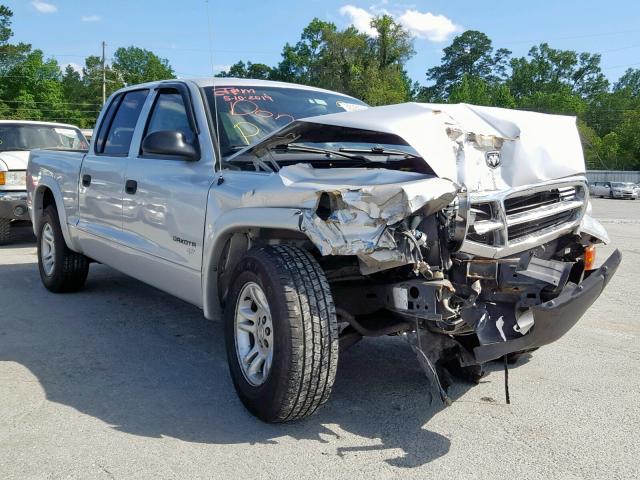 1D7HL38K74S664068 - 2004 DODGE DAKOTA QUA SILVER photo 1