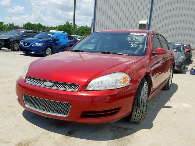 2G1WB5E34E1114172 - 2014 CHEVROLET IMPALA LIM RED photo 2