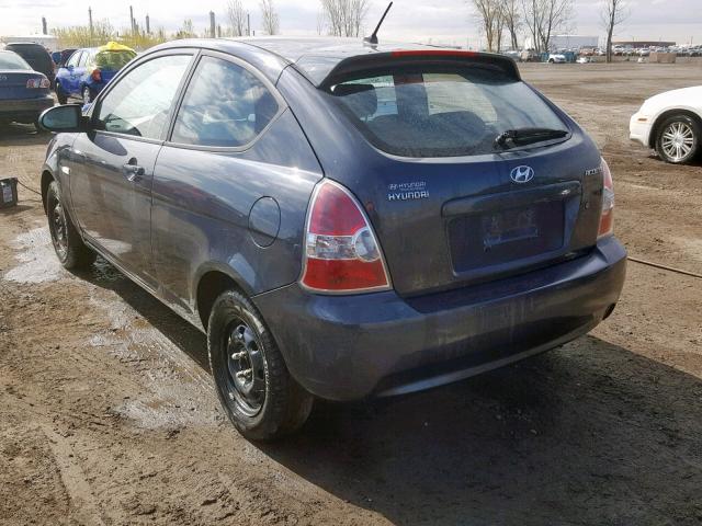 KMHCN35C79U143175 - 2009 HYUNDAI ACCENT SE CHARCOAL photo 3