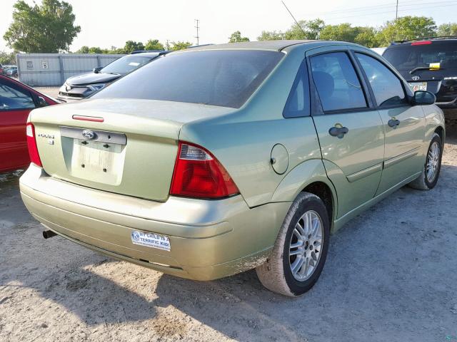 1FAFP34N27W131490 - 2007 FORD FOCUS ZX4 GREEN photo 4