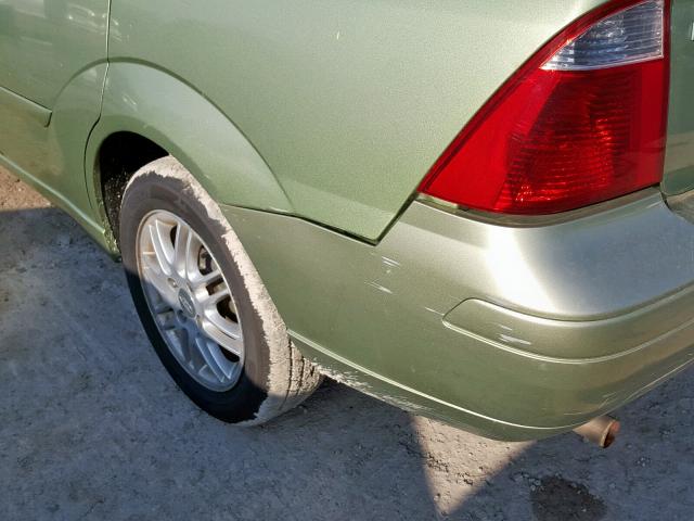 1FAFP34N27W131490 - 2007 FORD FOCUS ZX4 GREEN photo 9