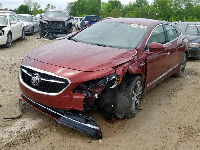 1G4ZP5SS7HU194234 - 2017 BUICK LACROSSE E MAROON photo 2