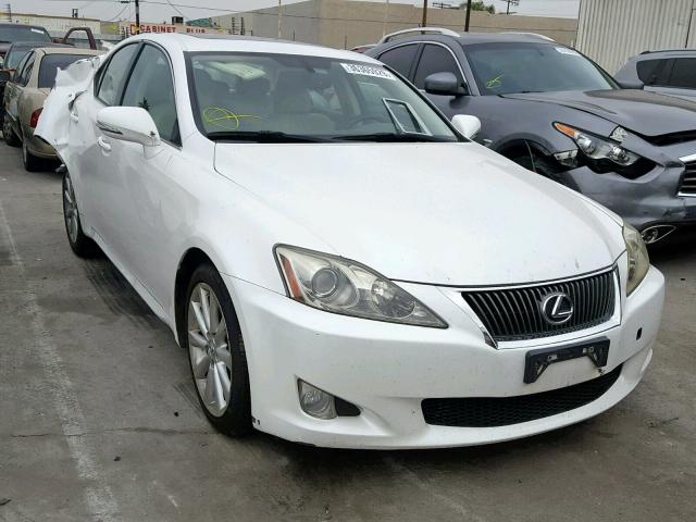 JTHBF5C28A5115286 - 2010 LEXUS IS 250 WHITE photo 1