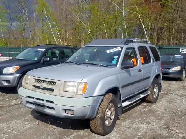 5N1ED28Y61C515306 - 2001 NISSAN XTERRA XE BLUE photo 2