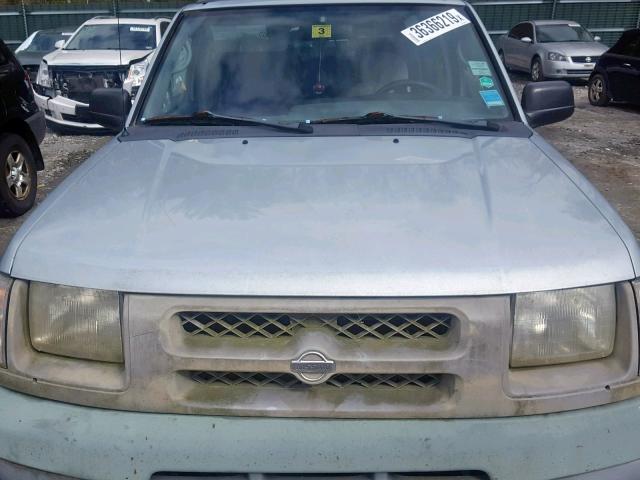 5N1ED28Y61C515306 - 2001 NISSAN XTERRA XE BLUE photo 7