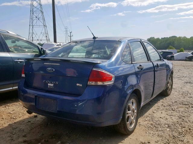 1FAHP36N19W153313 - 2009 FORD FOCUS SES BLUE photo 4