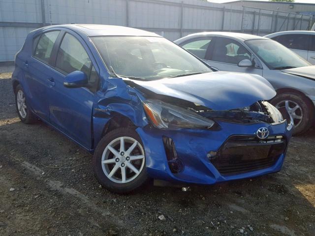 JTDKDTB37F1088358 - 2015 TOYOTA PRIUS C BLUE photo 1