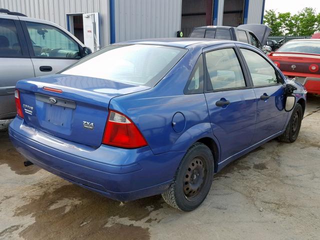 2FAHP34N95W190560 - 2005 FORD FOCUS ZX4 BLUE photo 4