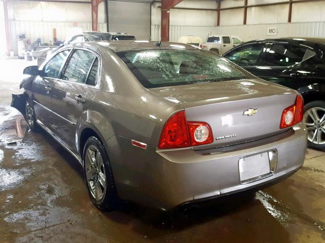 1G1ZC5EB0AF123469 - 2010 CHEVROLET MALIBU 1LT BROWN photo 3