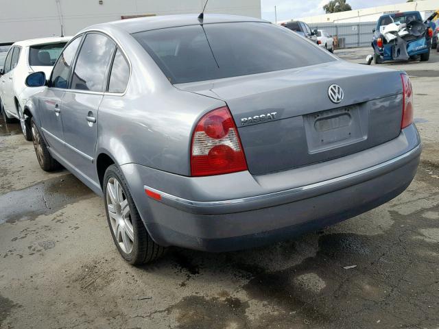 WVWAD63B25P001111 - 2005 VOLKSWAGEN PASSAT GLS GRAY photo 3