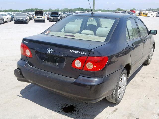 2T1BR32E78C938152 - 2008 TOYOTA COROLLA CE BLACK photo 4