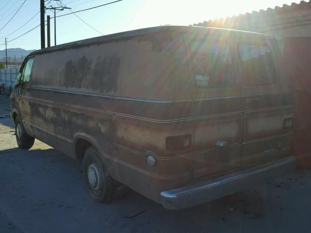 B35BF4X136604 - 1974 DODGE VAN BROWN photo 3