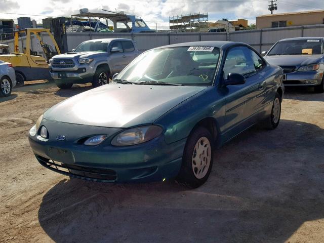 3FAKP1131WR216022 - 1998 FORD ESCORT ZX2 GREEN photo 2