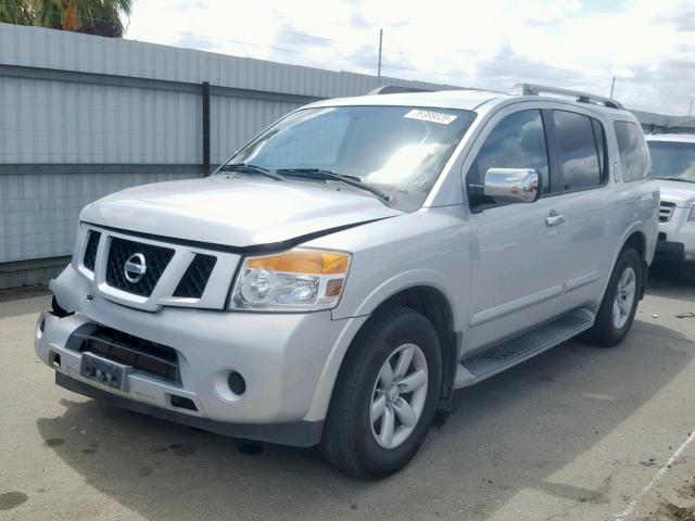 5N1AA0ND9AN622271 - 2010 NISSAN ARMADA SE SILVER photo 2