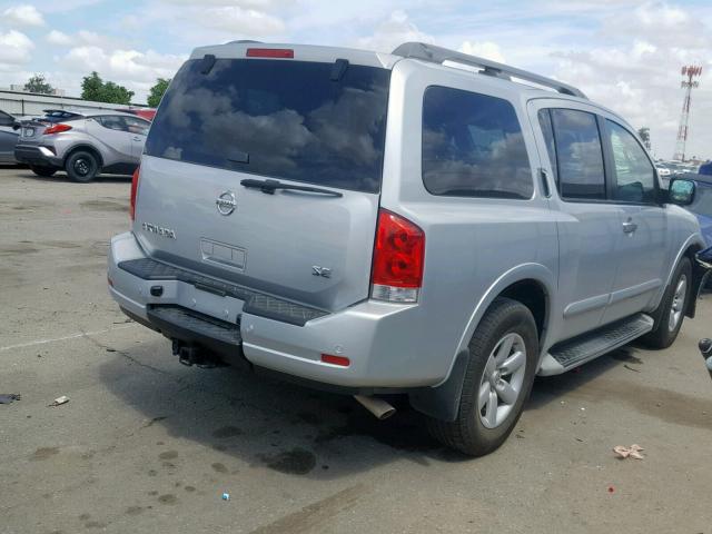 5N1AA0ND9AN622271 - 2010 NISSAN ARMADA SE SILVER photo 4