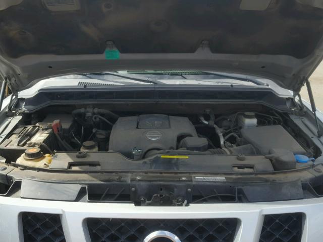 5N1AA0ND9AN622271 - 2010 NISSAN ARMADA SE SILVER photo 7